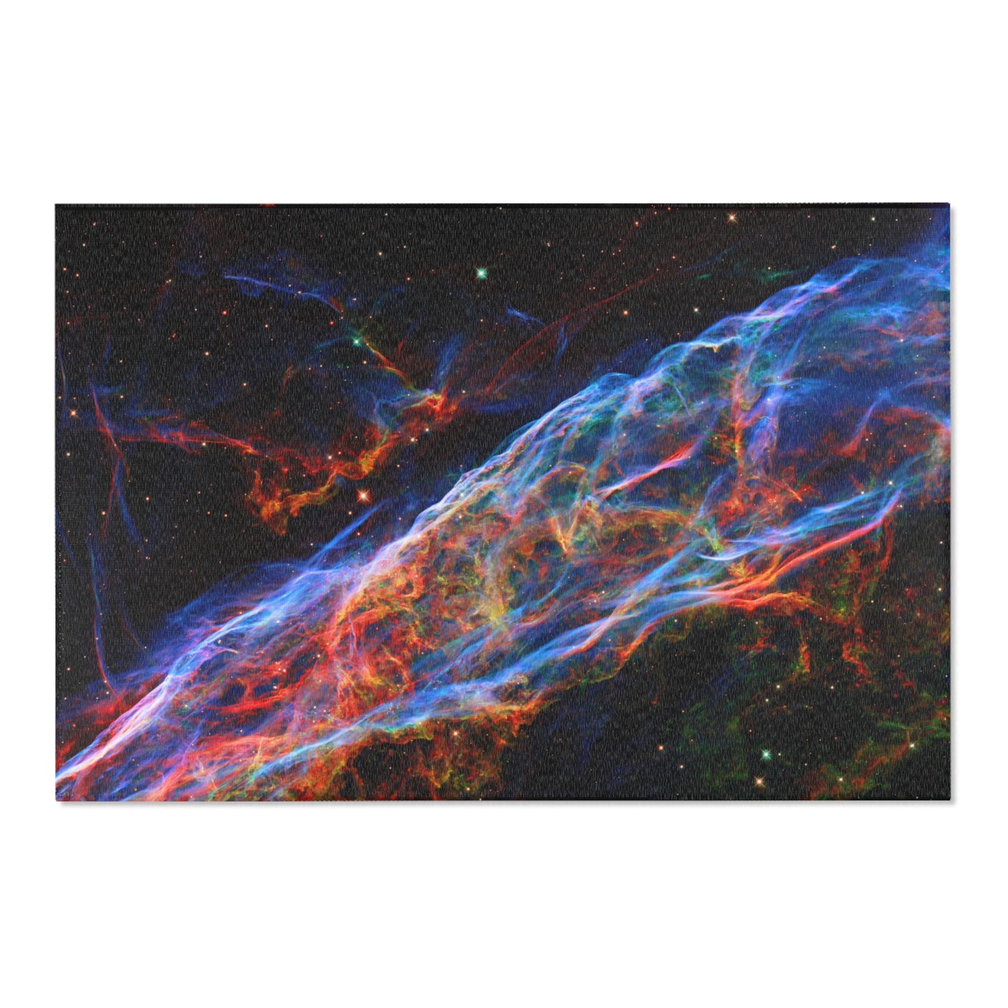 Deep Space Hubble Telescope Area Rug - Cosmic Galaxy Floor Decor 3 Sizes