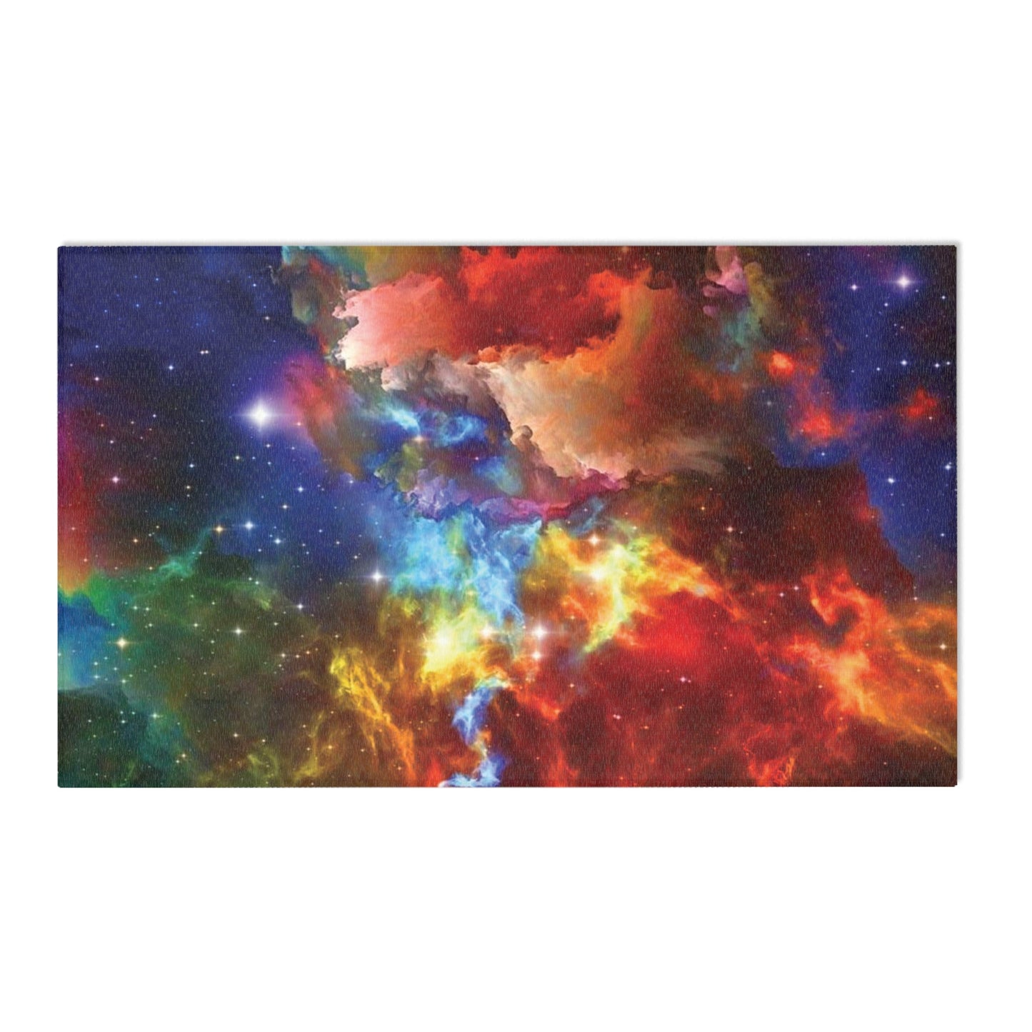 Space Art Area Rug Nebula Astronomy Decor Hubble Photograph Vibrant Image