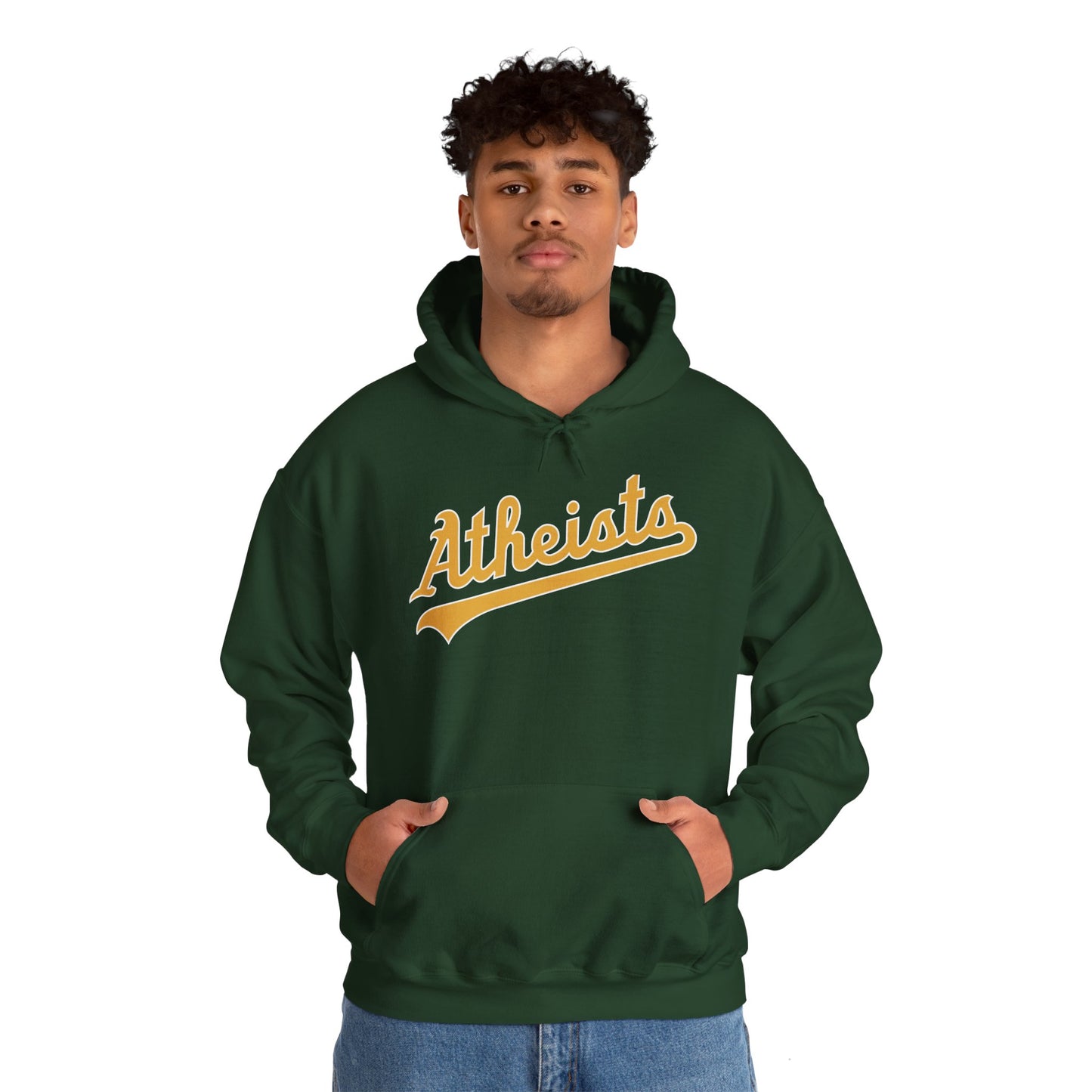 Oakland Atheists A's Athletics Hoodie | Atheist Hooded Sweatshirt | Atheism Pullover | Godless Pull Over | Secular Hoodie | Darwin Hoodie