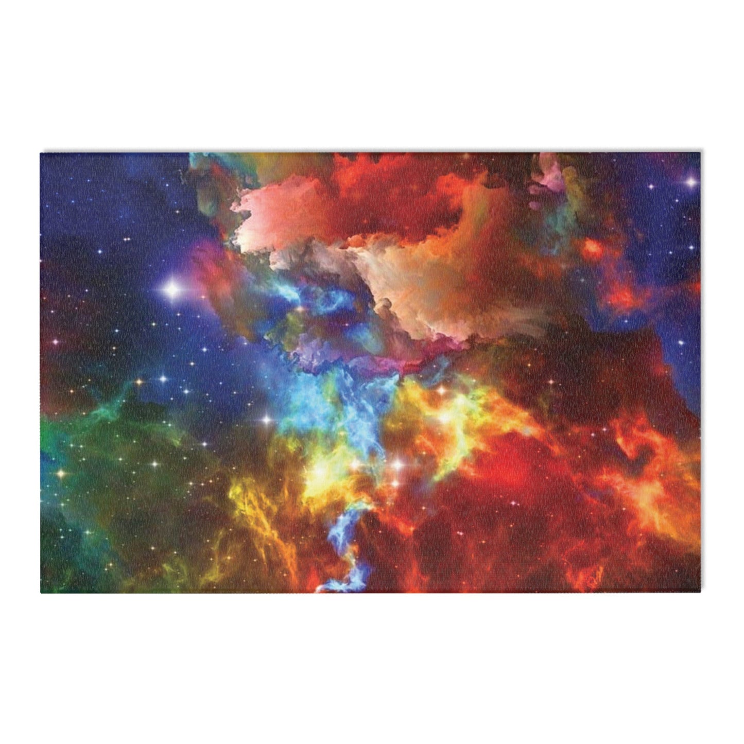 Space Art Area Rug Nebula Astronomy Decor Hubble Photograph Vibrant Image