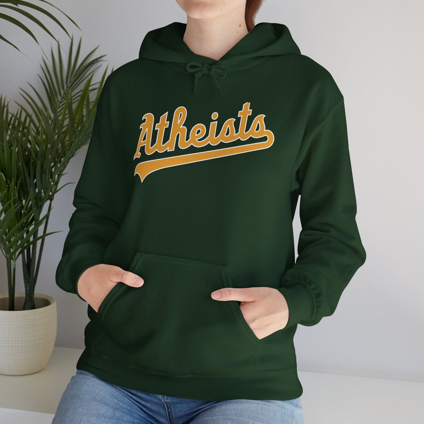 Oakland Atheists A's Athletics Hoodie | Atheist Hooded Sweatshirt | Atheism Pullover | Godless Pull Over | Secular Hoodie | Darwin Hoodie