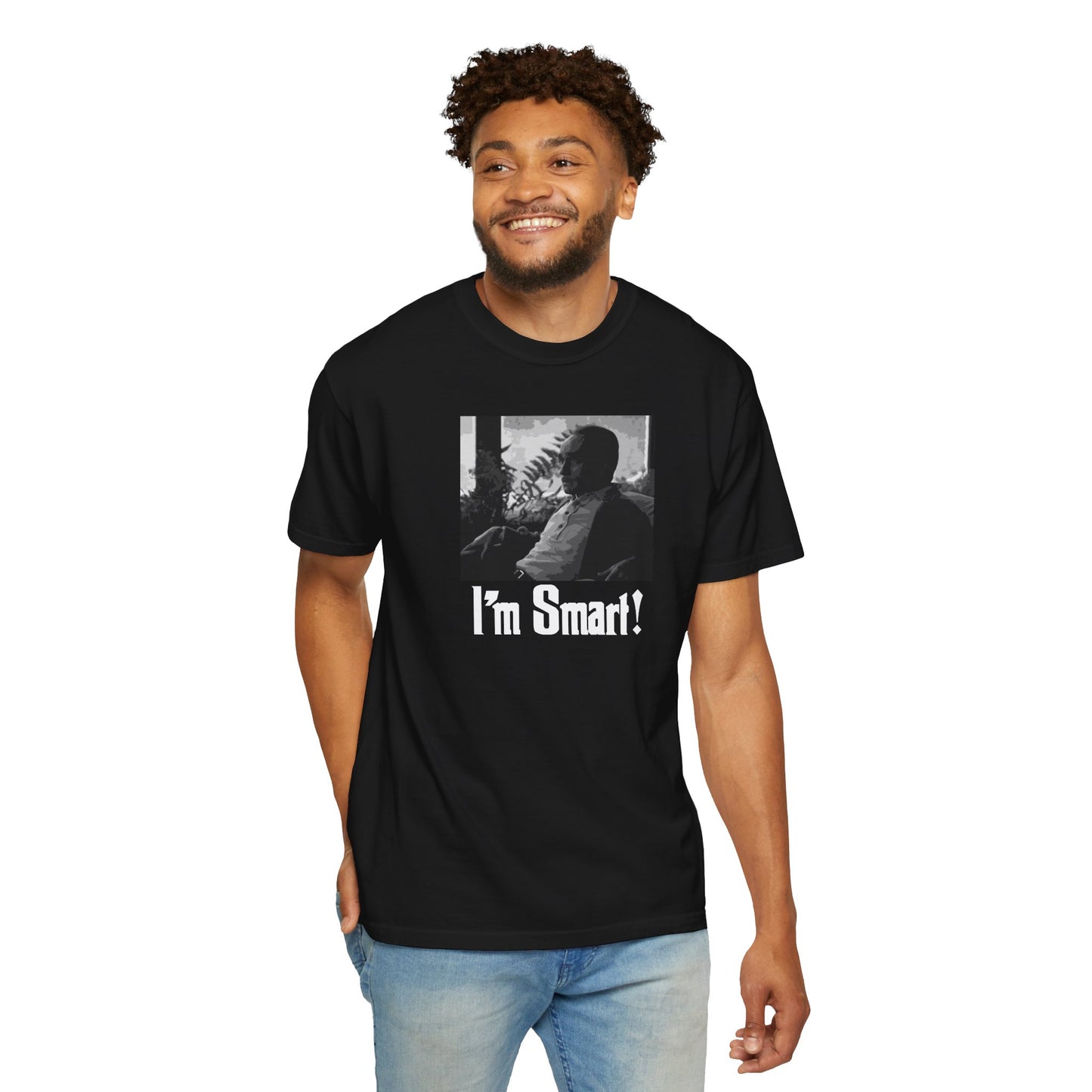 The Godfather II Fredo Corleone with Michael Corleone I'm Smart Scene Black Shirt T-shirt