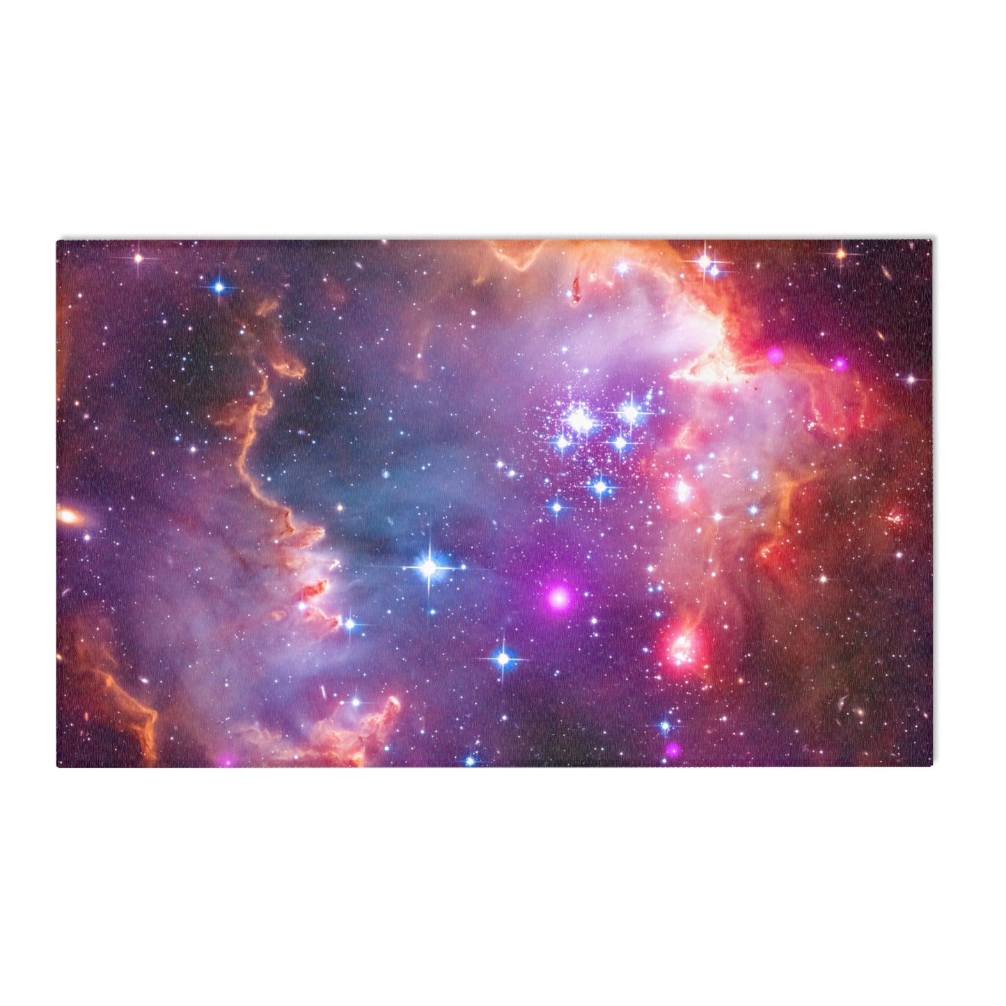 Deep Space Hubble Telescope Area Rug - Cosmic Galaxy Floor Decor 3 Sizes