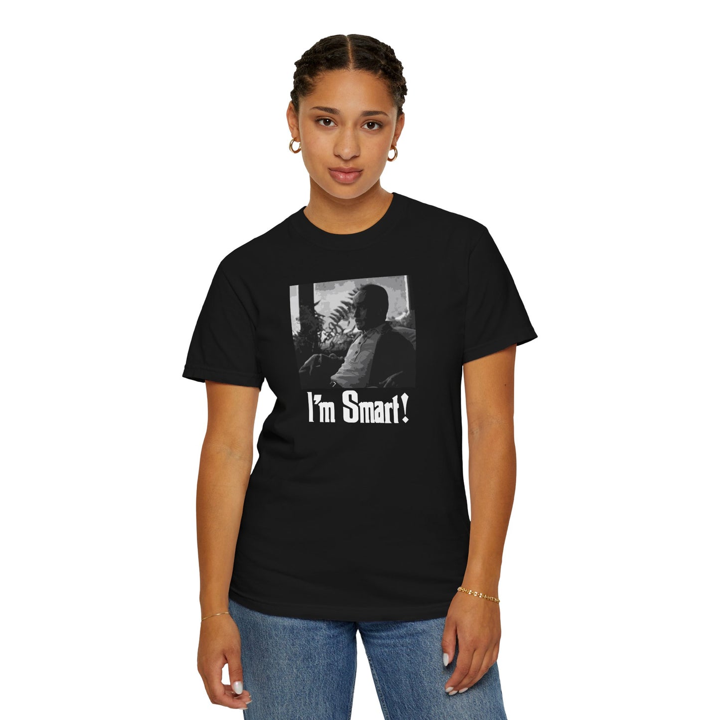 The Godfather II Fredo Corleone with Michael Corleone I'm Smart Scene Black Shirt T-shirt