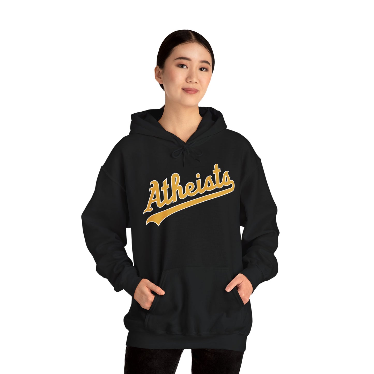 Oakland Atheists A's Athletics Hoodie | Atheist Hooded Sweatshirt | Atheism Pullover | Godless Pull Over | Secular Hoodie | Darwin Hoodie